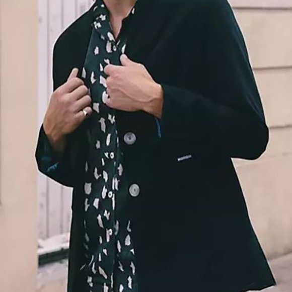 Labelrail x Notion unisex oversized casual blazer in black S - Picture 1 of 3